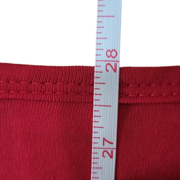 Cherokee Workwear Authentic Scrubs Long-Sleeve Red Top 2XL 95% Rayon 5% Spandex - Picture 6 of 10